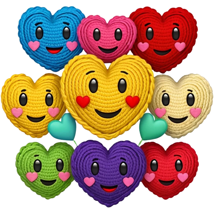 Crochet con emojis típicos  emoji