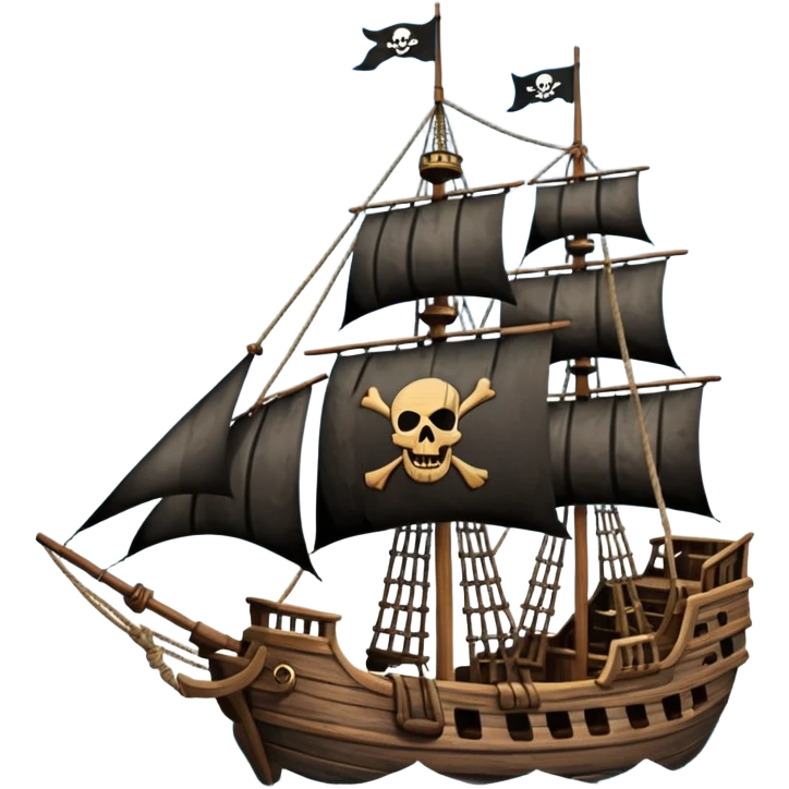 pirate ships emoji