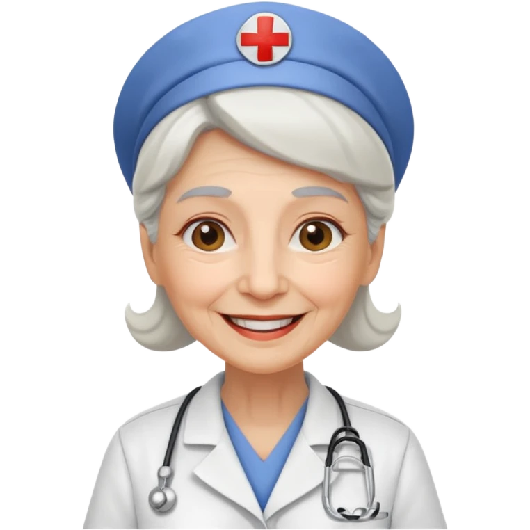 old woman nurse emoji