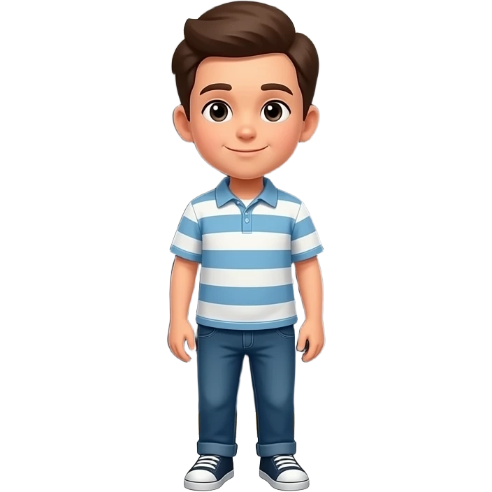 the boy is standing in front of the subway emoji