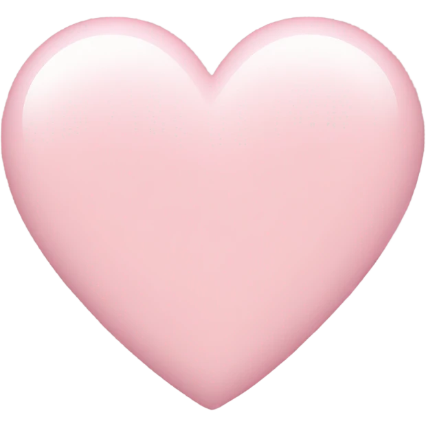 Light pink heart emoji