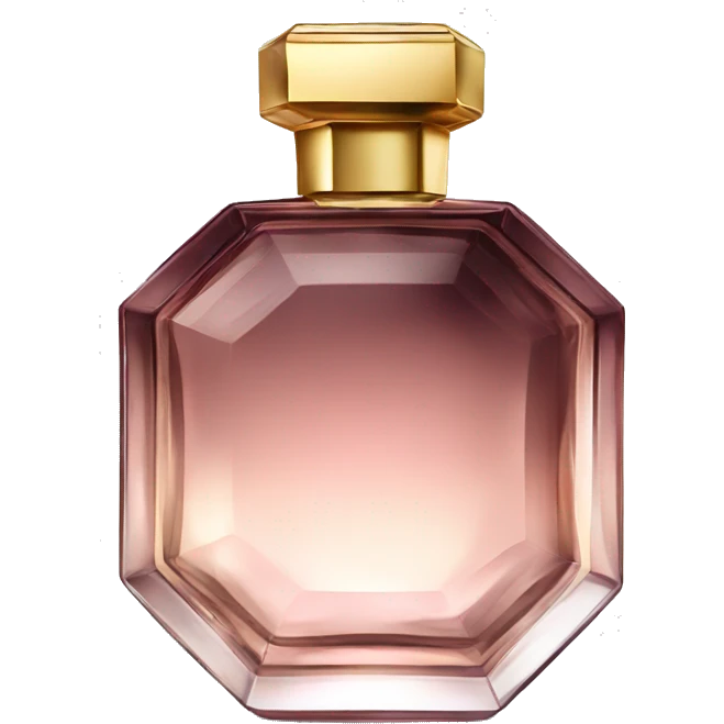 Luxury perfume bottle octagon  emoji