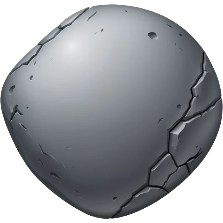 The color lunar rock emoji