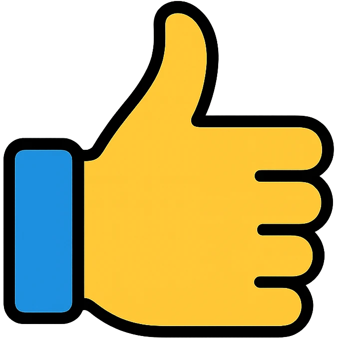 thumbs up like button emoji