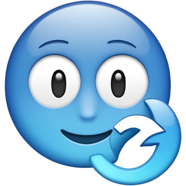 "More" word, white color letters emoji