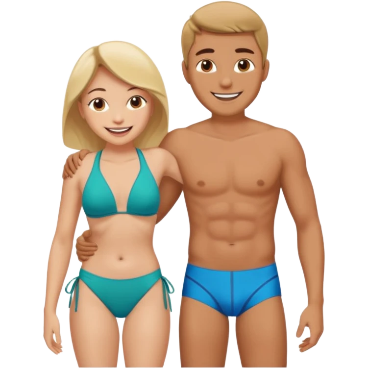 Man front Female back arching booty emoji emoji