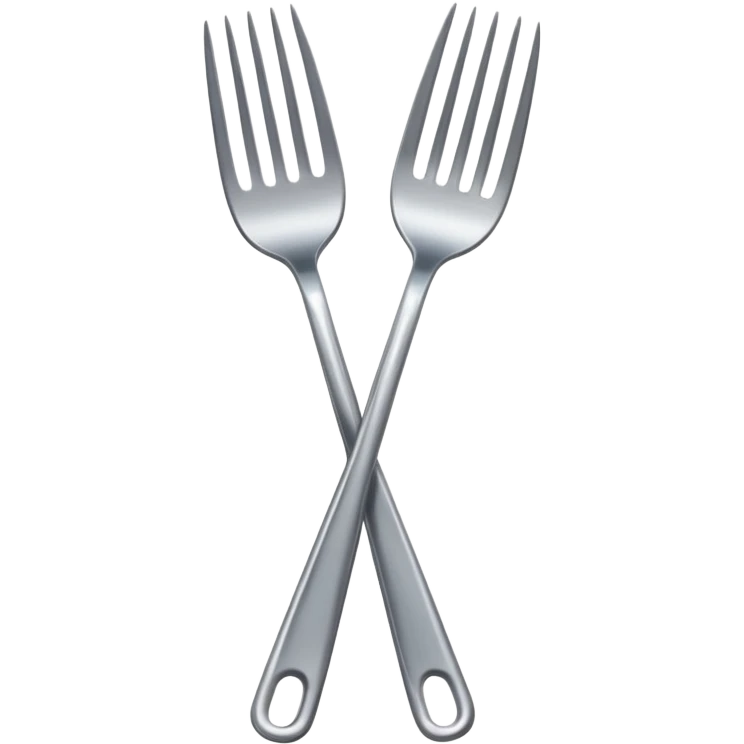 a fork raising a middle finger  emoji