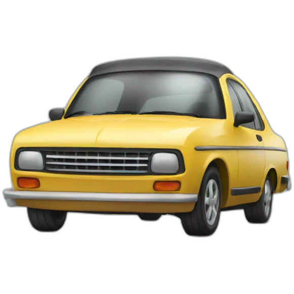 Car with hat  emoji