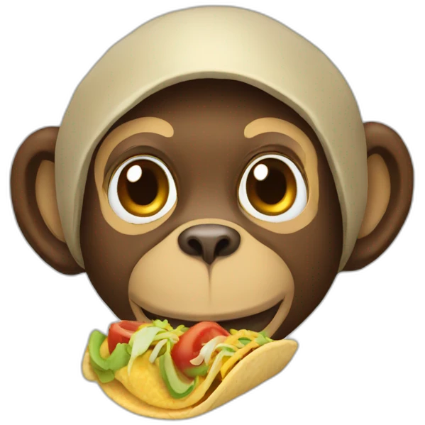 monkey taco emoji