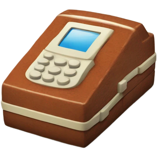 retro brick mobile phone emoji