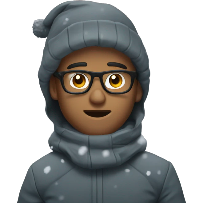 Dos in the snow emoji