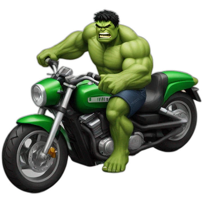 hulk en moto emoji