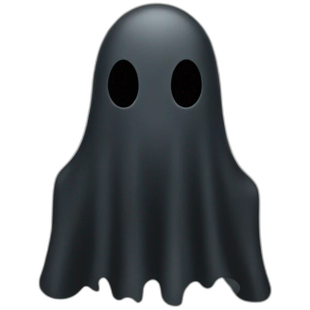 Black-ghost emoji