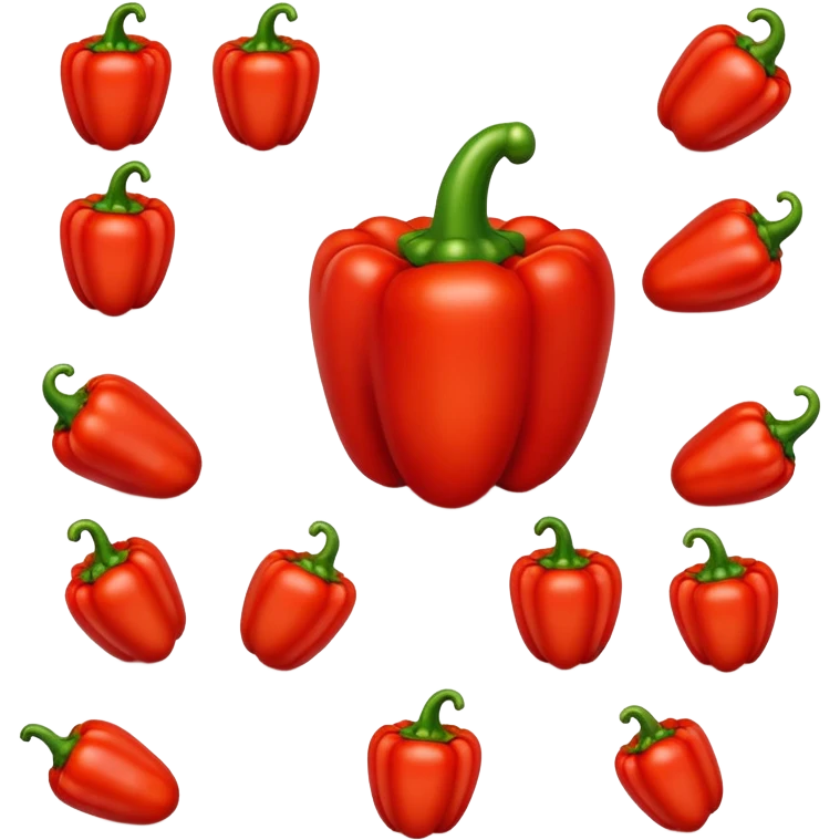 Red bell pepper  emoji