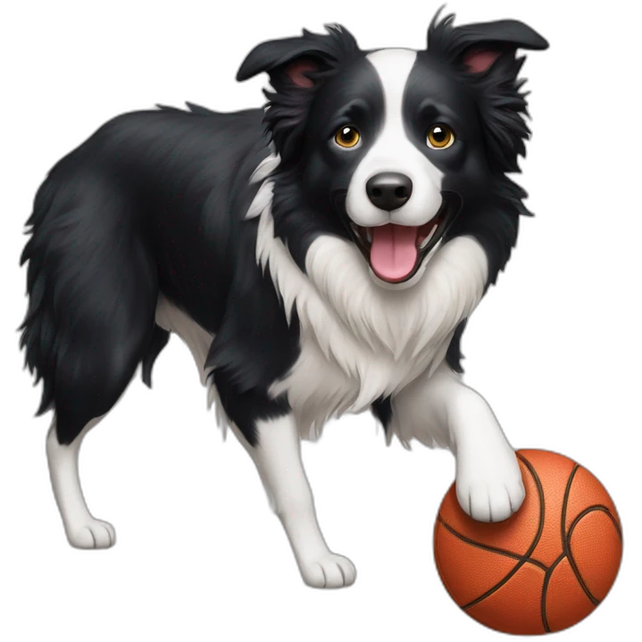 border collie play ball emoji