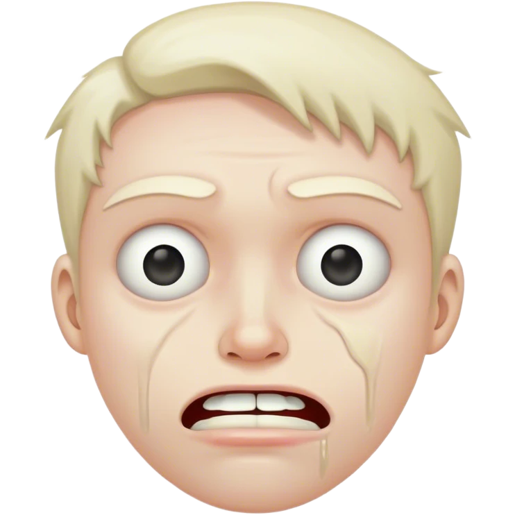 cringed face emoji