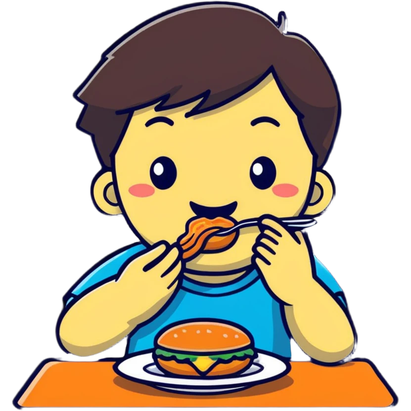 person eating emoji