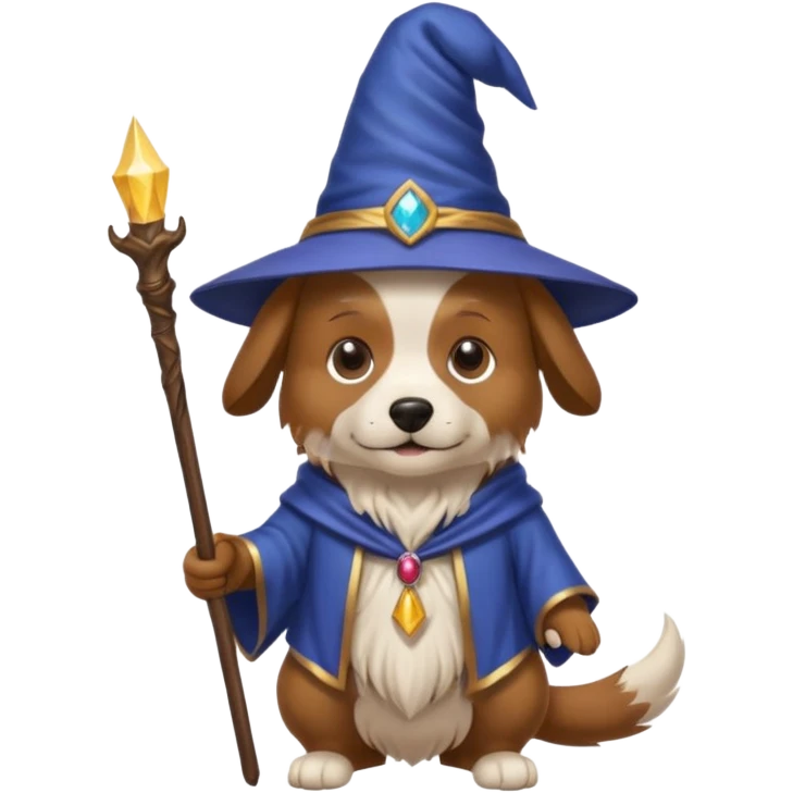 Dog wizard emoji