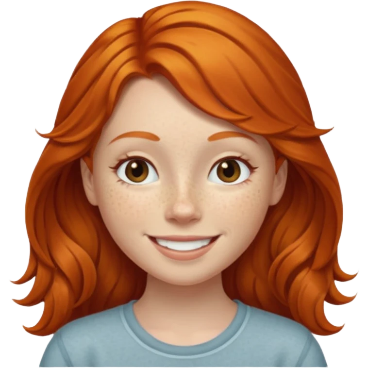 Ginger girl energy emoji