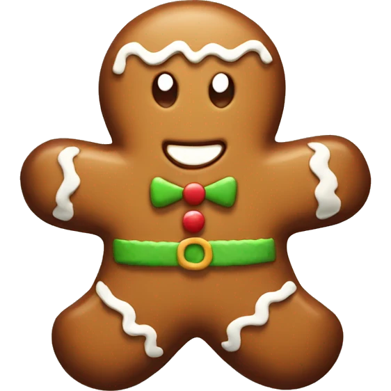 Delicious gingerbread emoji