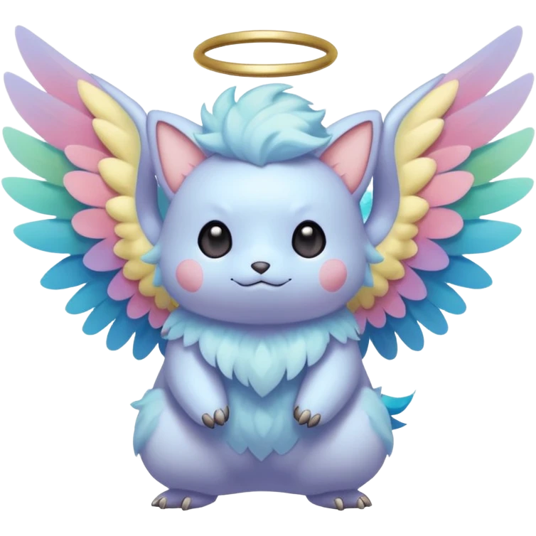 Pastel winged divine ethereal cute adorable fluffy colorful Pokémon emoji