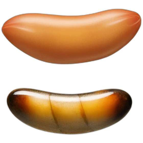 Mussel and sausage is friends emoji