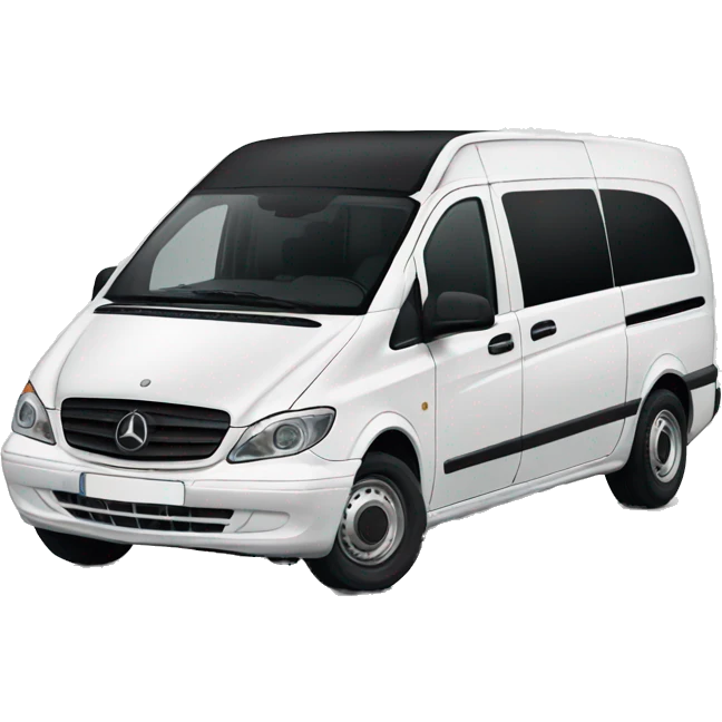 White Mercedes Vito van emoji