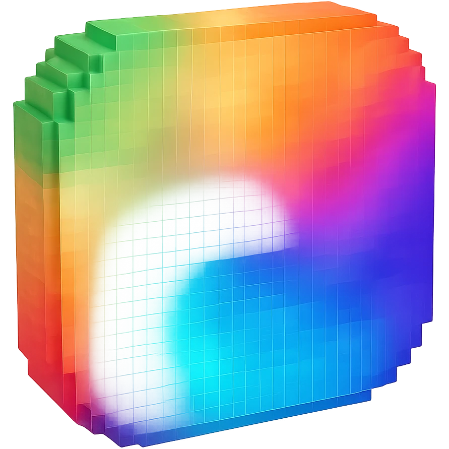 Can you do a beautiful soft, blurred, multi-colored gradient with hues of green, orange, purple, blue & red. An aurora UI or gradient mesh. Send it as a ong emoji