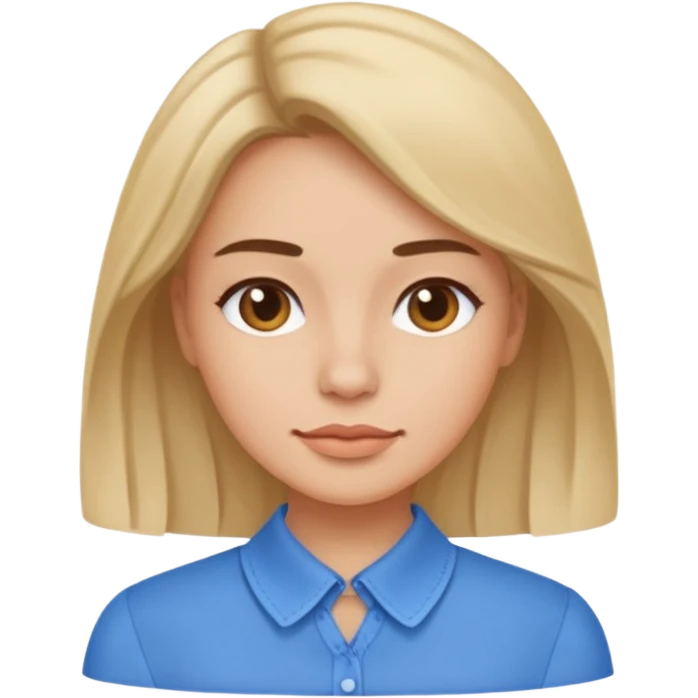Female blue blouse  emoji