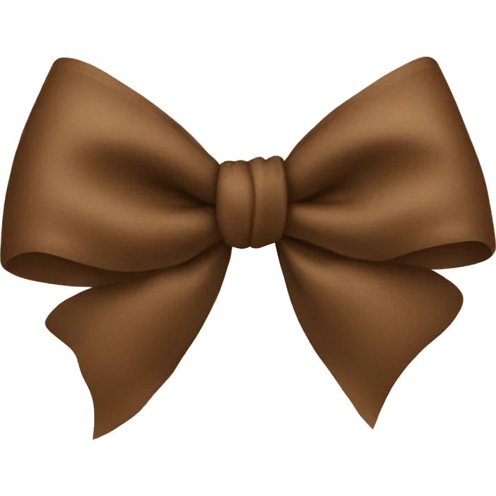 Bow in brown emoji