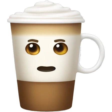 Flat white coffee emoji
