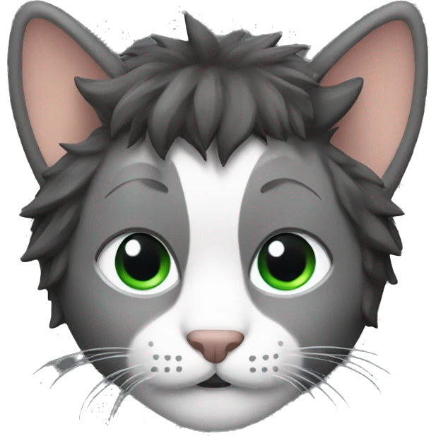 Man with cat ears and fur emoji