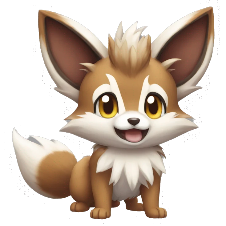 Furret Eevee Lycanroc emoji