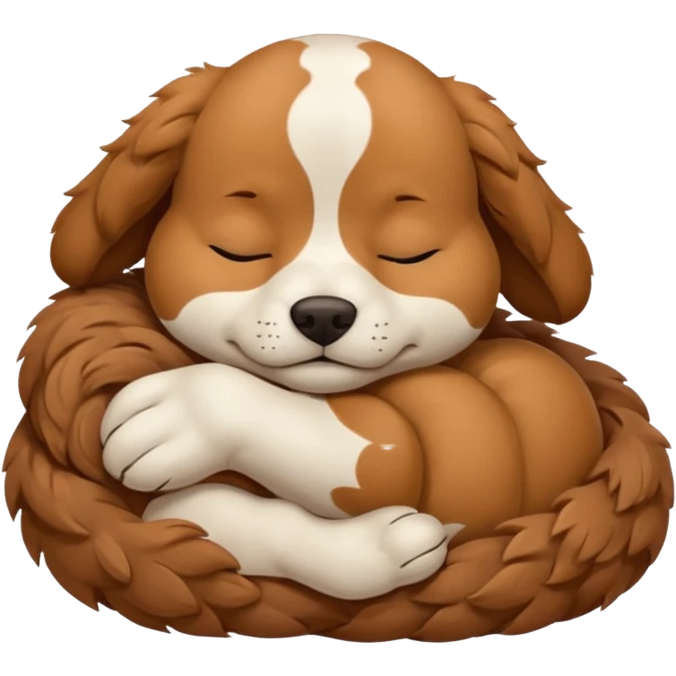 Doggy sleeping emoji