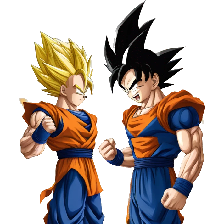Goku y vegeta emoji