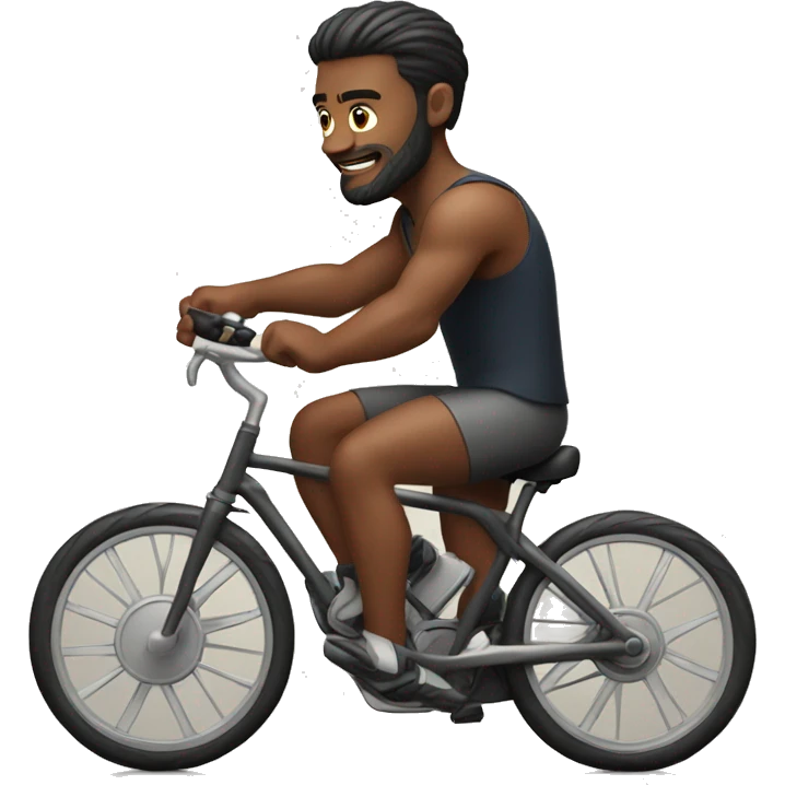 Strong man on bike emoji