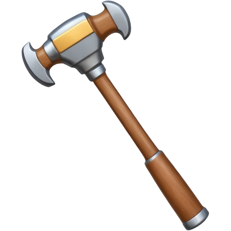 hand holding a hammer emoji