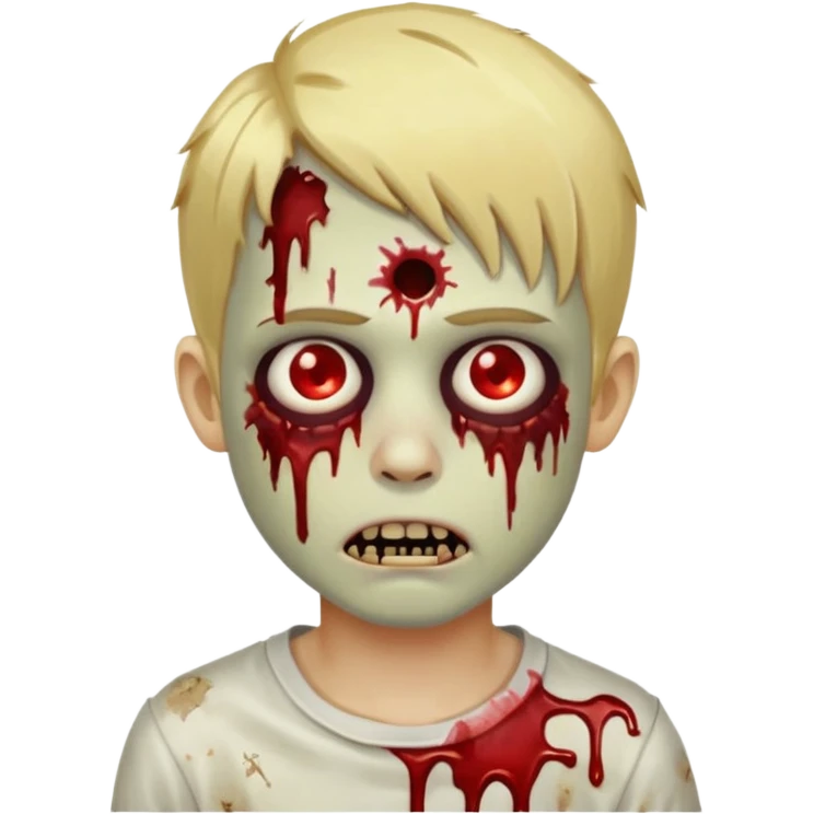 Boy zombie with blonde hair emoji  emoji