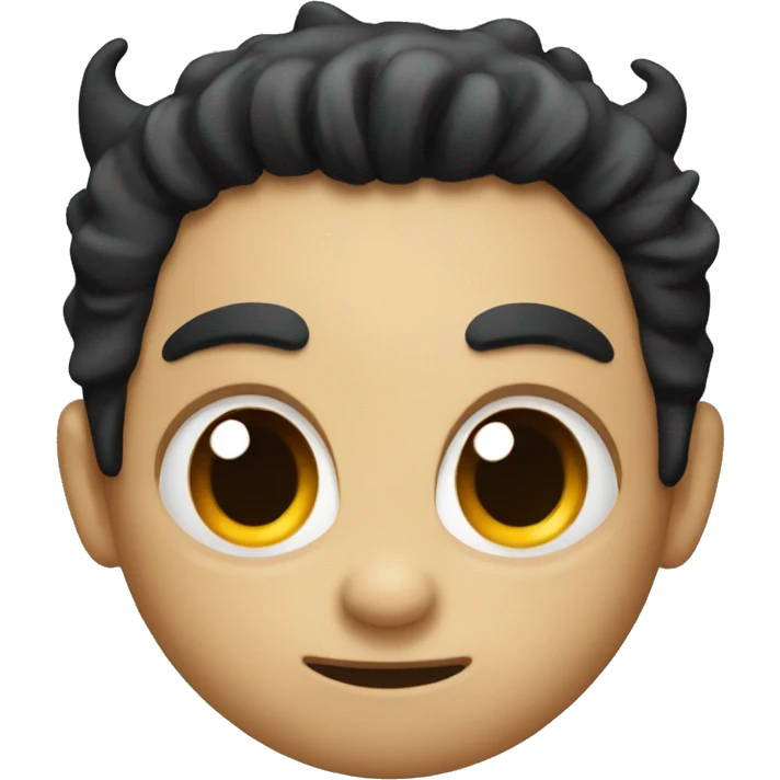 Devil with black hair  emoji