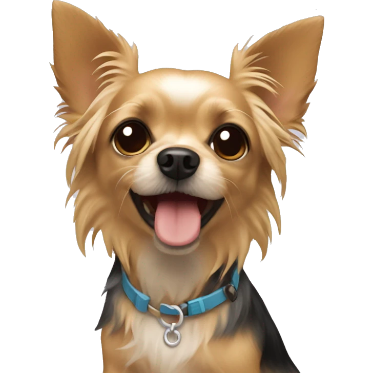 Chihuahua Yorkie mix dog emoji