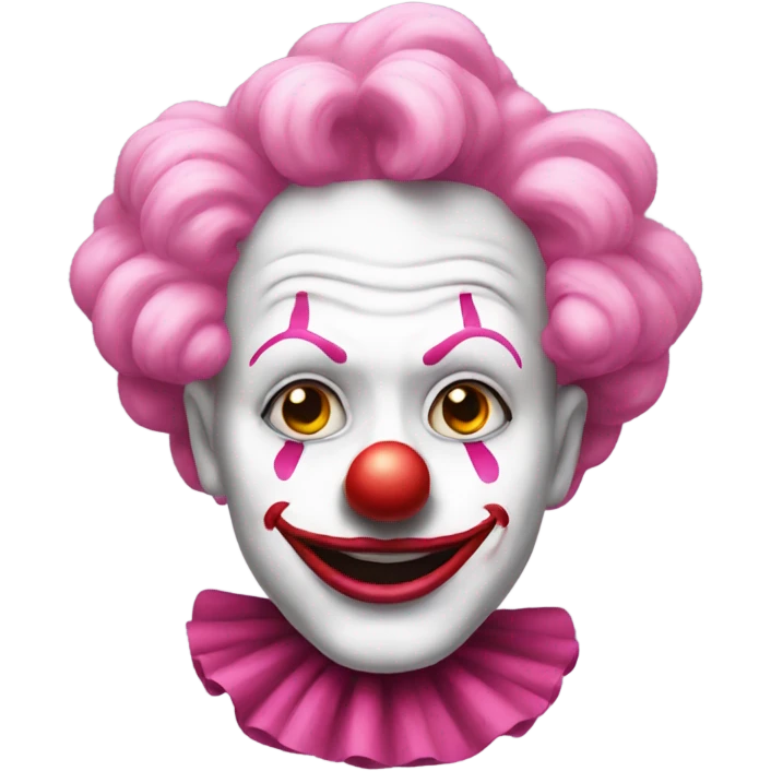 Pink clown  emoji