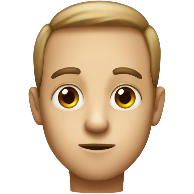 A human with big eyes emoji