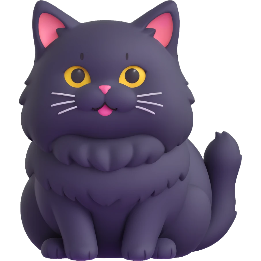 cute fluffy cat emoji