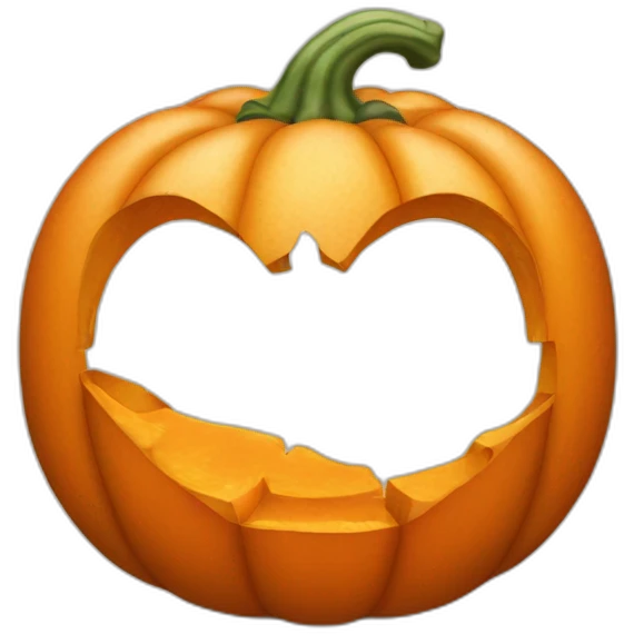 Orange pumpkin emoji