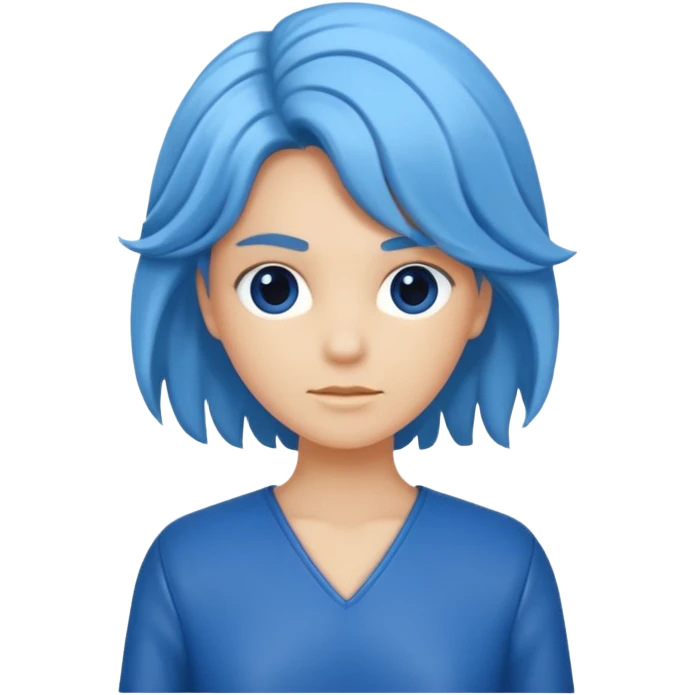 crea un avatar come personaggio AZUL emoji