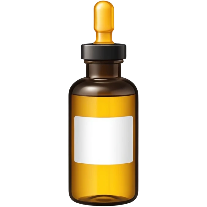 Bottle of afro hair oil. emoji