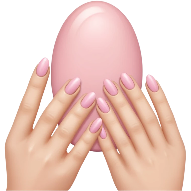 Light pink nails  emoji