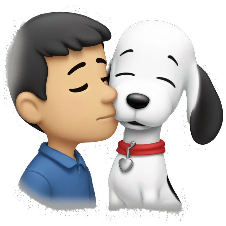 snoopy kiss emoji