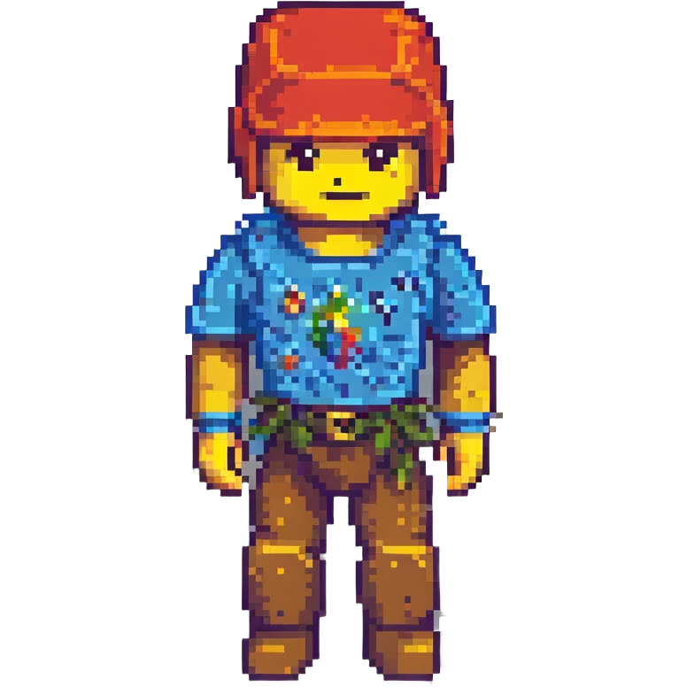 Roblox logo, pixel art style, digital use emoji