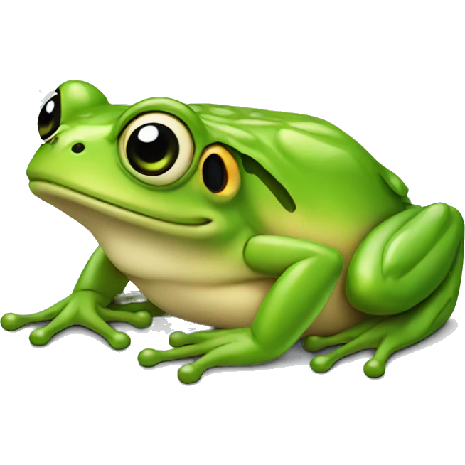 Frog sitting down emoji